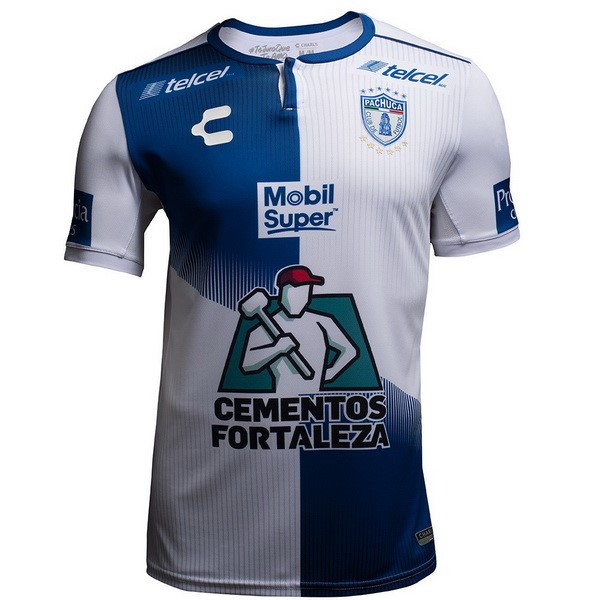 Camiseta Pachuca 1ª 2018-2019 Azul Blanco